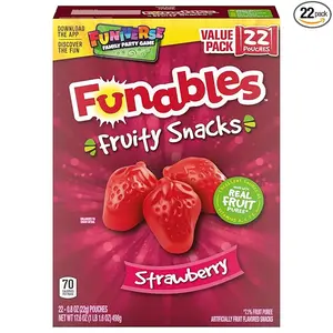Funables Fruity Snacks, Mixed Berry, Flavored Snacks, Halloween Candy Variety Pack Trick-or-Treat Assortment, 0.8 oz 22 ct