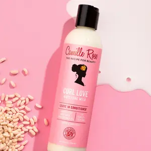 Curl Love Moisture Milk - 8oz Softening Leave-In Conditioner with Macadamia Seed Oil, Rice Milk & Elm Bark for Hydration, Detangling, Breakage Prevention - Curly Hair & Coils (Haircare Leave-In) | CamilleRose