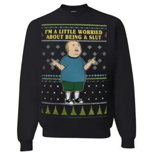 Bobby Hill Ugly Christmas Sweatshirt, Fox King Of The Hill Sweatshirt, Funny Meme Christmas Sweater, Christmas Vacation Shirt