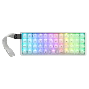 EPOMAKER Luma40 Wireless 40% Mechanical Keyboard QMK/VIA & CNC Metal Transparent PC Keycap Thocky Hot-Swappable Kailh Linear Switch Tri-Mode 2.4Ghz/BT/USB keyboards for gaming creamy keyboard TikTokShopSpringGlowUp