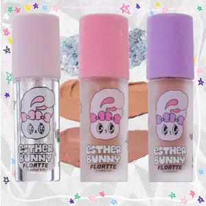 FLORTTE Esther Bunny x Liquid Eyeshadow - Soft-Focus Shimmer, No-Makeup Essential