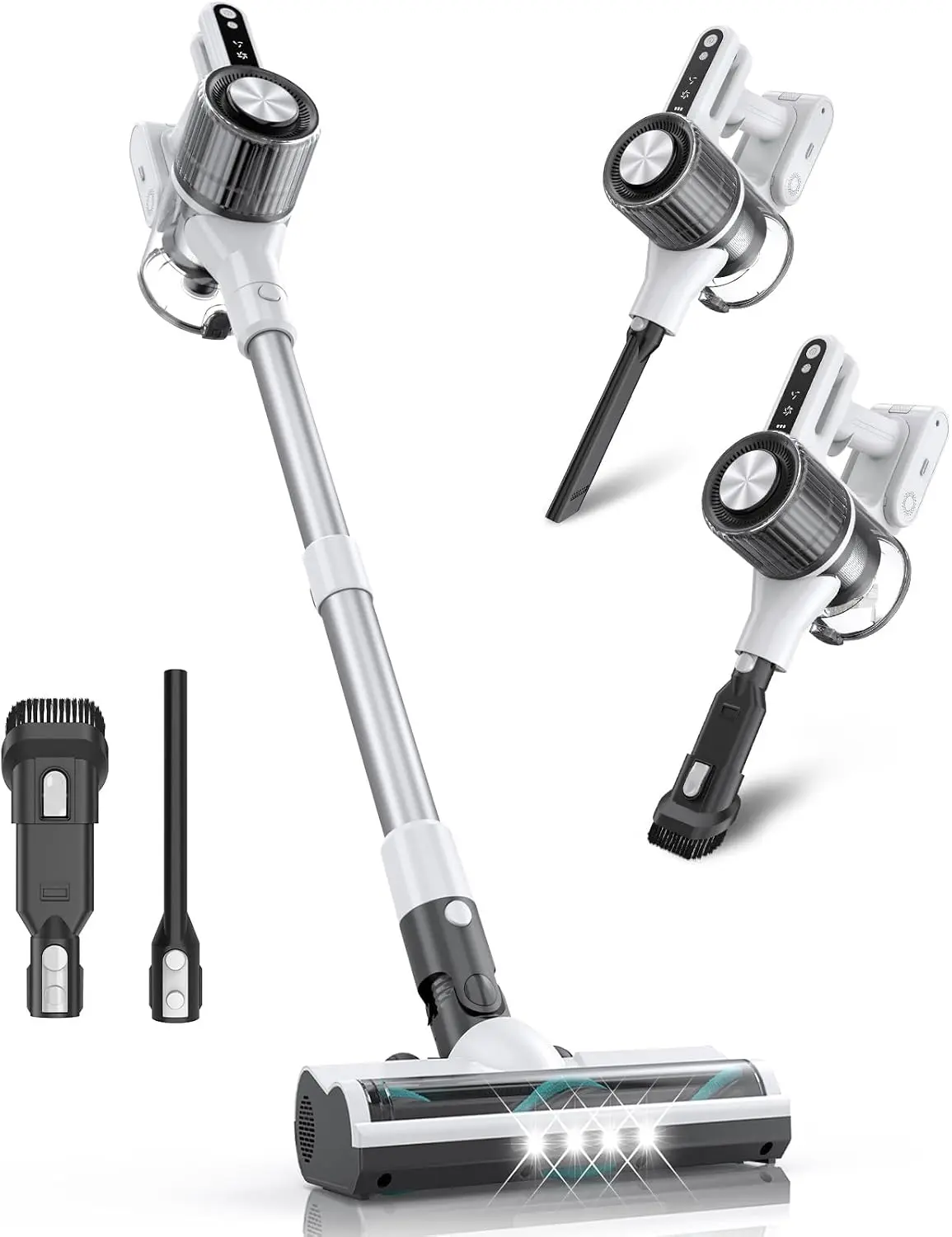 Cordless Vacuum Cleaner, 30 kPa Stick Vacuum for Home and Pet Hair
