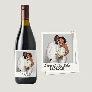 Personalized Photo Wine Bottle Labels