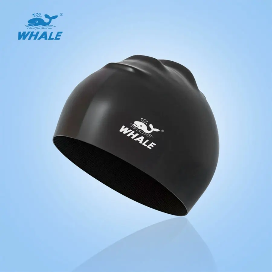 Whale Brand Unisex Sporty Swimming Cap - Rubber/Silicon, Snug Fit, Stretchy Soft, Drag Reduction, Suitable for Long Hair for Optimal Swimming Experience