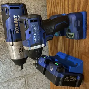 Kobalt 24v Tool Wall Mount 3pc Combo  Fits Tools And Battery’s (no tools included)