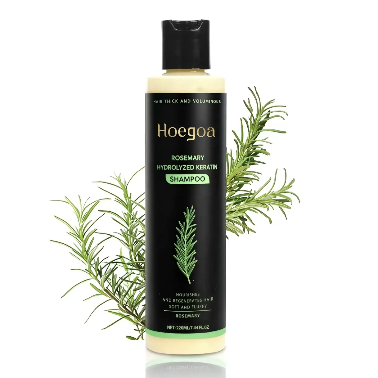 Rosemary Shampoo - BoostHair Growth, Control Oil & Dandruff,Soothe Scalp lritation & RestoreShine! Outdoorfun Hydrolyzed Keratin  Organic Haircare Nourishes Hair #SummerWins Hair Care Vegan Strengthening Shampoo