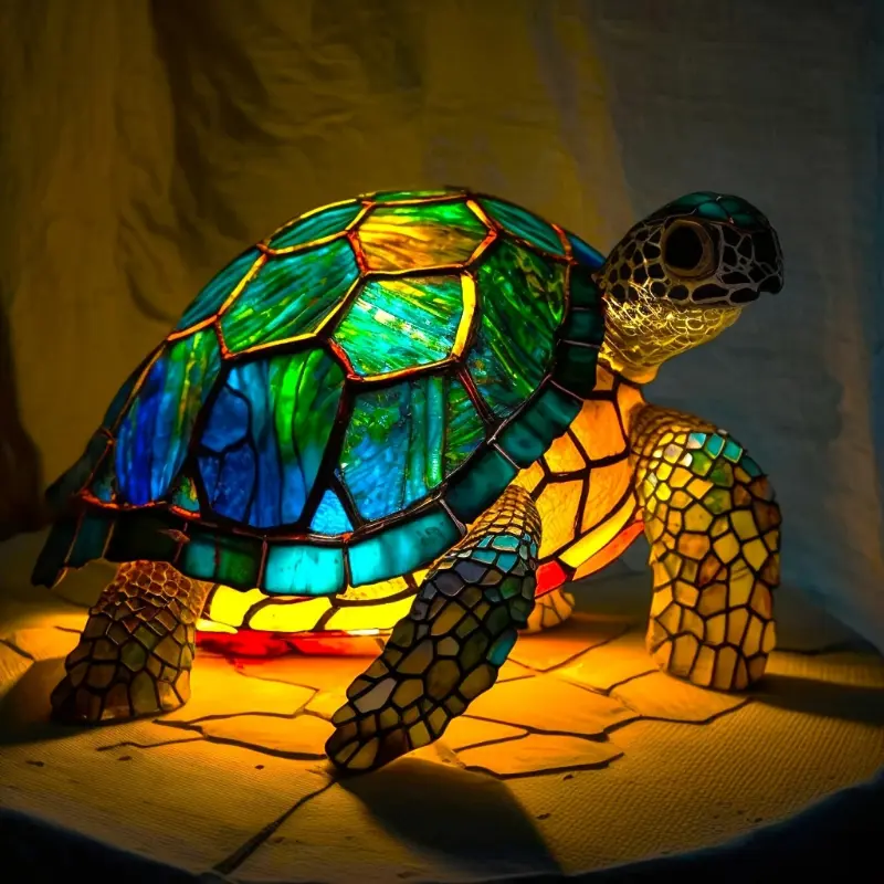 Versatile LED Turtle Lamp with USB Plug - Charming Home Decor Light for Desk, Bedside & Festive Ambiance - Perfect for Christmas, Thanksgiving fengshui ornament heal stone silk  flowers fake religious home laundry room artificial baby rose bouquet small
