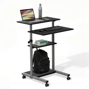 Height Adjustable Rolling Stand up Desk