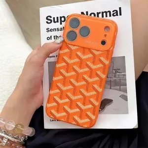 Bold Monogram Embossed Smartphone Casing, Tactile Textured Modern Art Vibe Design, Ultra Skin-Friendly Touch, All-Inclusive Lens Protection, Multi-Model Compatible with iPhone 17/16/15/14/13/12, Cellphone Accessories Bundle with Screen Protector