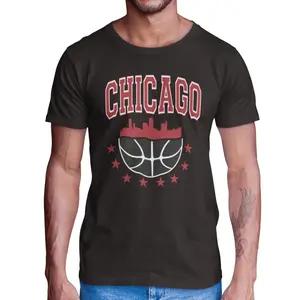 Basketball Sports Fan Short Sleeve T-Shirt | Brooklyn, Denver, Boston, Golden State, Chicago