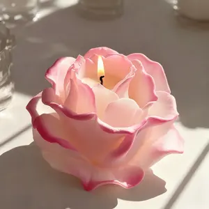 Elegant Rose Resin Mold 1 Pack - Reusable Flexible Silicone Flower Molds for Candle Making and Soap Making - Exquisite Petal Detail Clay and Wax Casting Mold - Floral DIY Craft Supplies for Home Decor Valentines Day