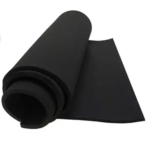 Neoprene Sponge  Rubber Sheet Roll, 12x54 Inches x 1/4" Thick,  Padding, DIY Project Sheet - Easy Cut Non-Adhesive Multi-Function Soundproof