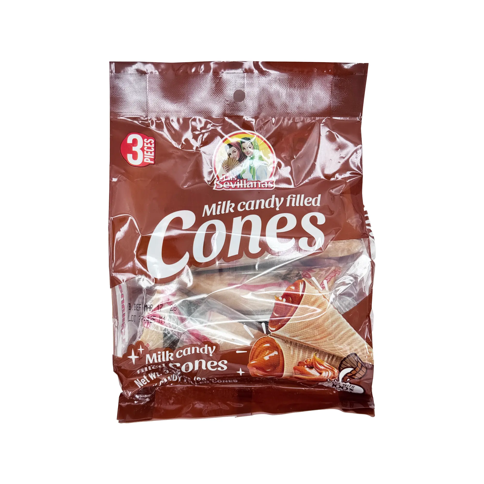 Las Sevillanas Milk Candy Filled Cones – Conos Rellenos de Cajeta, 3-Pack, Dulce de Leche, Mexican Candy, Dulces Mexicanos Las Sevillanas Milk Candy Filled Cones – Conos Rellenos de Cajeta, 3-Pack, Dulce de Leche, Mexican Candy, Dulces Mexicanos