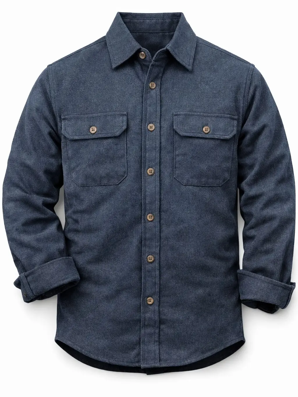 Long Sleeve Shirts for Men-Ultra Heavyweight Chamois Button Down Shirt-Soft Durable & Thick Flannel Shirt