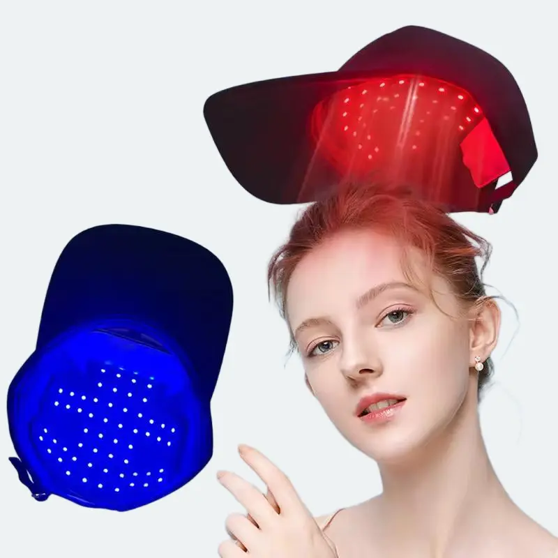 USB Rechargeable Light Care Hat with Three Wavelengths, Detachable Light Panel, Portable Home Beauty Accessory for Daily Hair Care