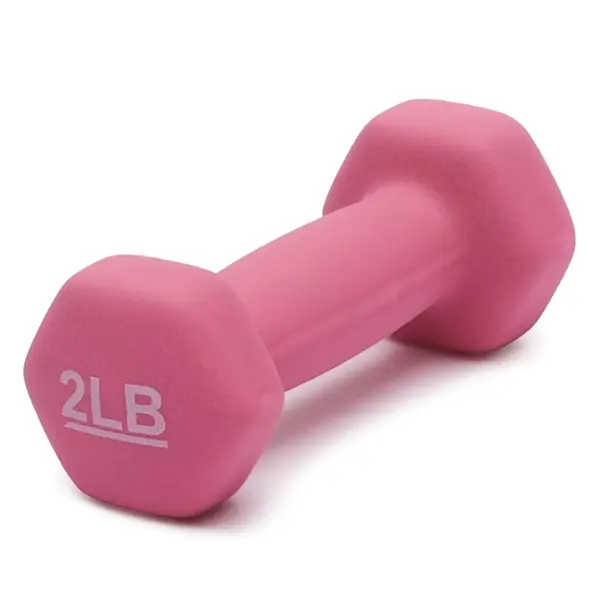 2 lb Neoprene Dumbbell Set (Pair) for Exercise, Strength Training & Home Workouts