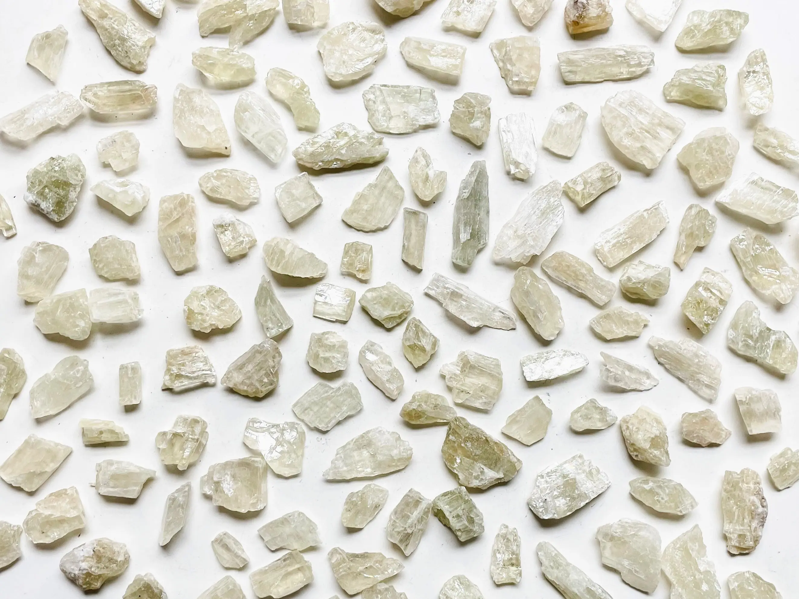 Green Kunzite (Hiddenite) || Raw Green Kunzite (Hiddenite) || Raw