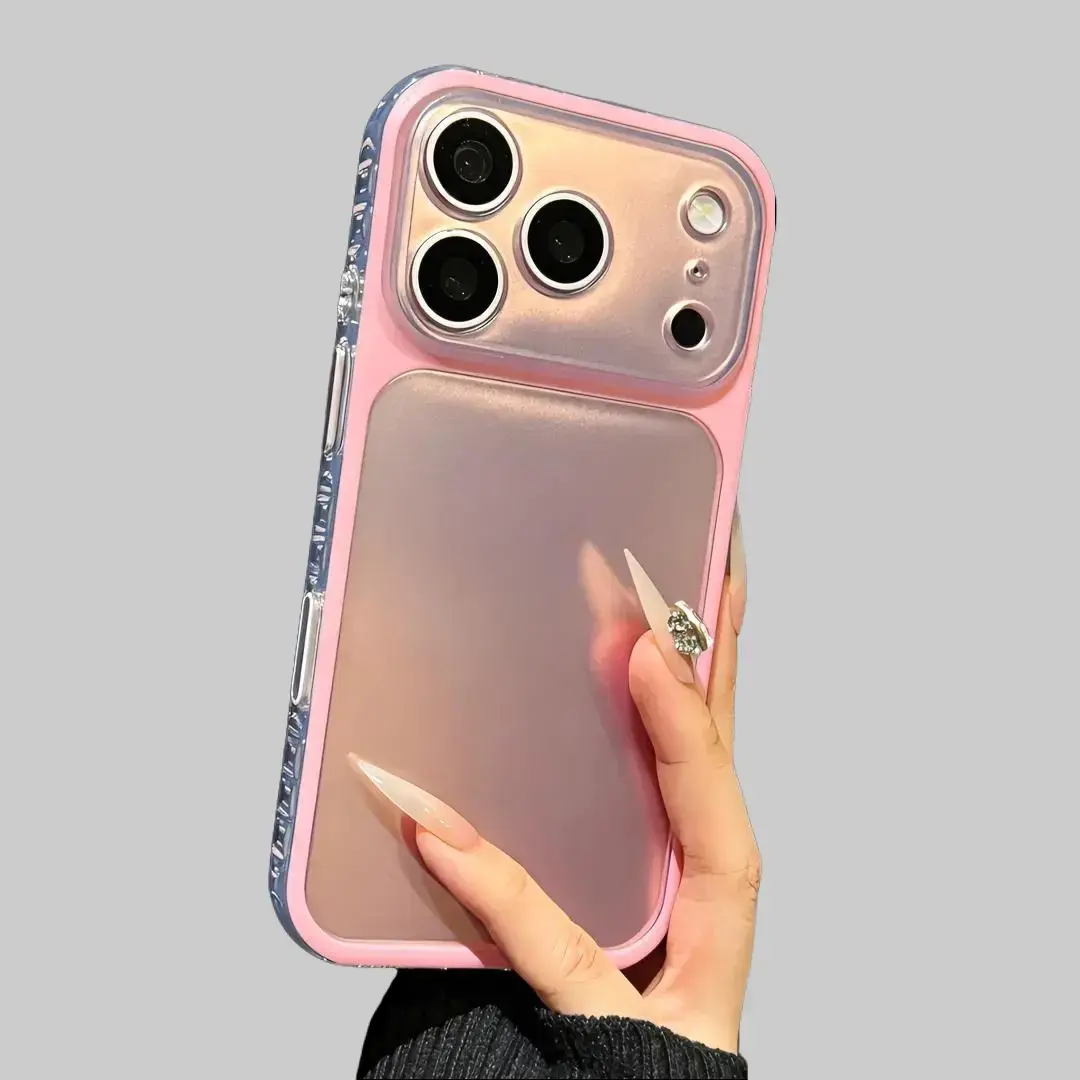 High-End Silicone Shell Phone Case for iPhone Series, Gradient Colors, Anti-Slip Grip, Precise Hole Positioning, Full Protection, Anti-Fall Frame, Fits iPhone 16 Pro Max & 17 Pro Max