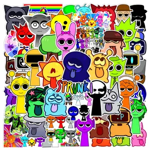 50 Cross-Border Incredibox Plush Rhythm Box Graffiti Stickers Computer Decoration Music Game Stickers