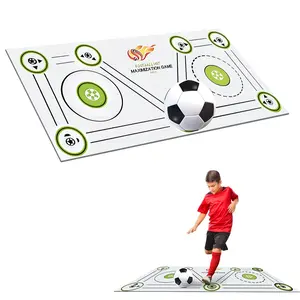 Soccer Training Mat, Soccer Training Equipment for Kids Youth to Boost Speed, Strength & Coordination | Soccer Trainer for Indoor/Outdoor Drills