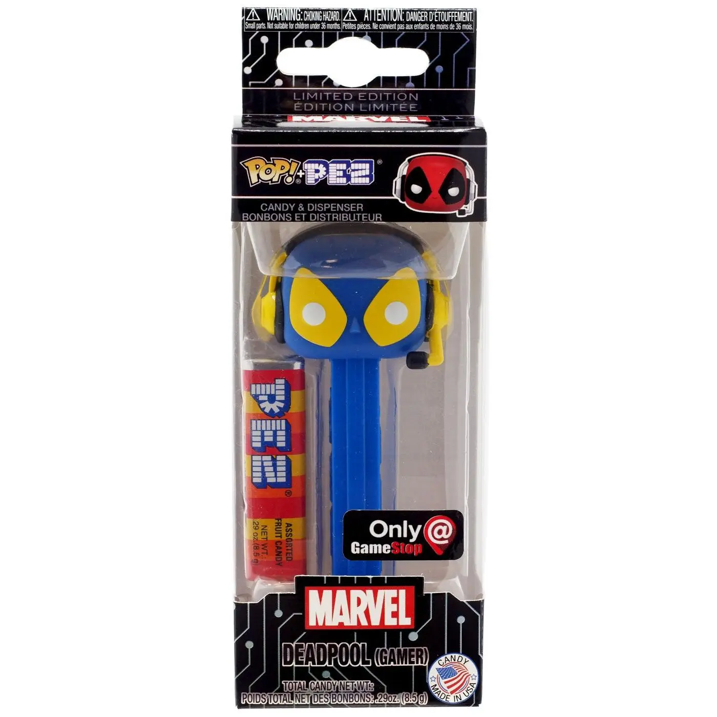 Funko POP! PEZ Marvel Deadpool [Gamer, Blue] Exclusive