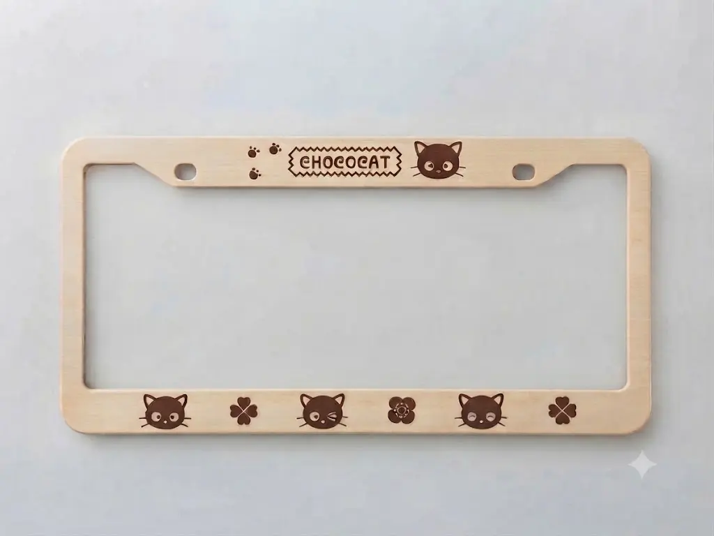 Chococat Car Accessories Set NEW License Plate Frame