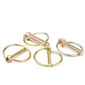 6 count 3/8 Inch Tractor Lynch Pin Heavy Duty Lynch Pin Assortment Kit for Farm    Mowers (6)