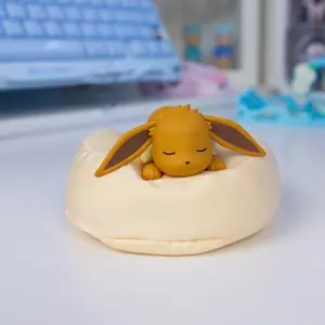 Authentic Pokémon Eevee Evolutions Sleeping Series Eevee Figure Toy Box Cute Collectible