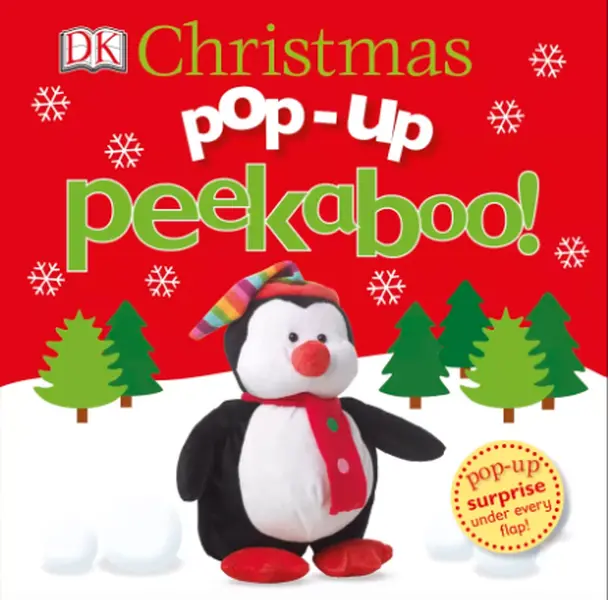 DK Pop-Up Peekaboo! Children's Interactive Board Book - Penguins, Snowmen, Holiday Characters, Flaps, Surprises - Fosters Learning, Imaginations, Christmas Cheer for Young Readers