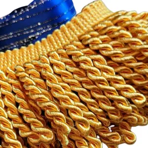 bullion fringes with ribbion of blue