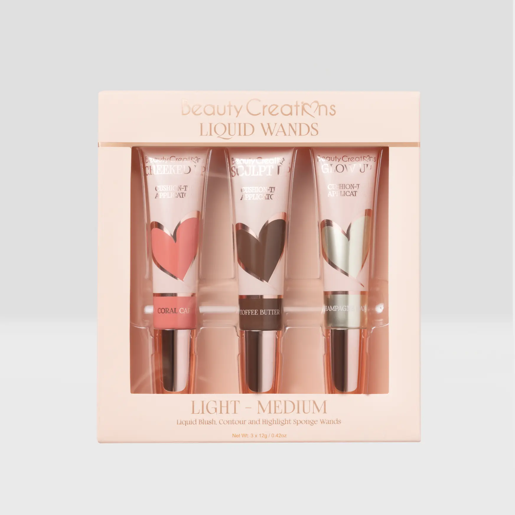 Beauty Creations Flawless Stay Liquid Wand Trio, Lightweight, Cheek Tint