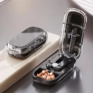Precision Pill Cutter with Storage Case, Adjustable Tablet Splitter for Small & Tiny Pills, Clean Even Cuts, BPA-Free Food-Safe, Portable Travel Design for Daily Use & Seniors #PillCutter #TabletSplitter #PillStorage #HealthCareTools #SeniorCare