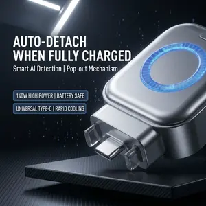 Universal USB-C Safe Charging Accessory, 140W High-Speed Smart Charger with Auto Power Cutoff, Prevent Overcharging for Long Time Charging Mobile Phones & Notebooks