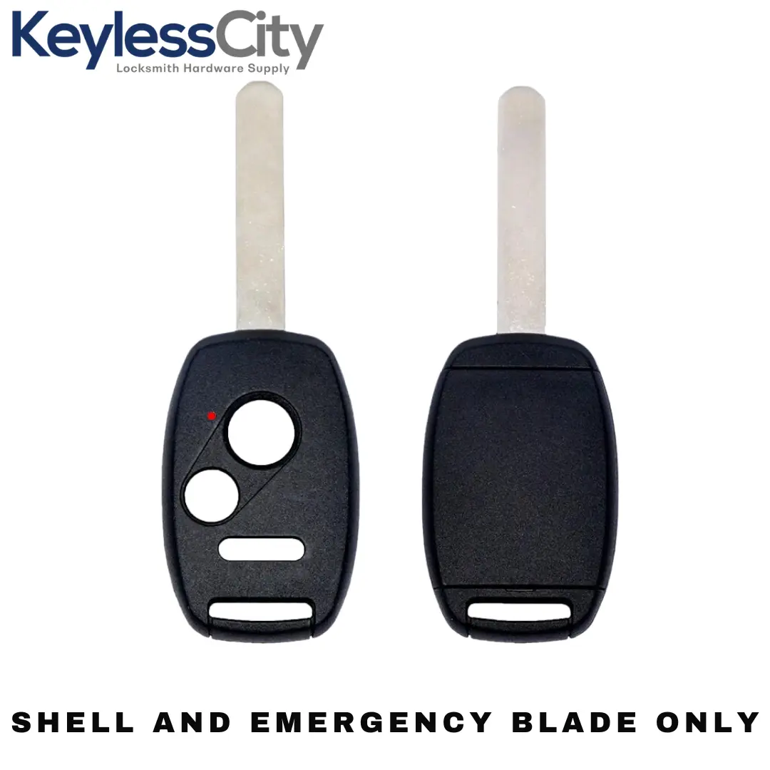 2002-2014 Honda / 3-Button Remote Head Key Shell with chip holder / HO01 / OUCG8D-380H-A CWTWB1U545 CWTWBIU545