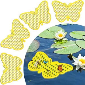 4 Pack Floating Bee Island Watering Station, Butterfly Insect Waterer for Feeding, Bee Bath, Garden Decor, Essential Gardening Tool