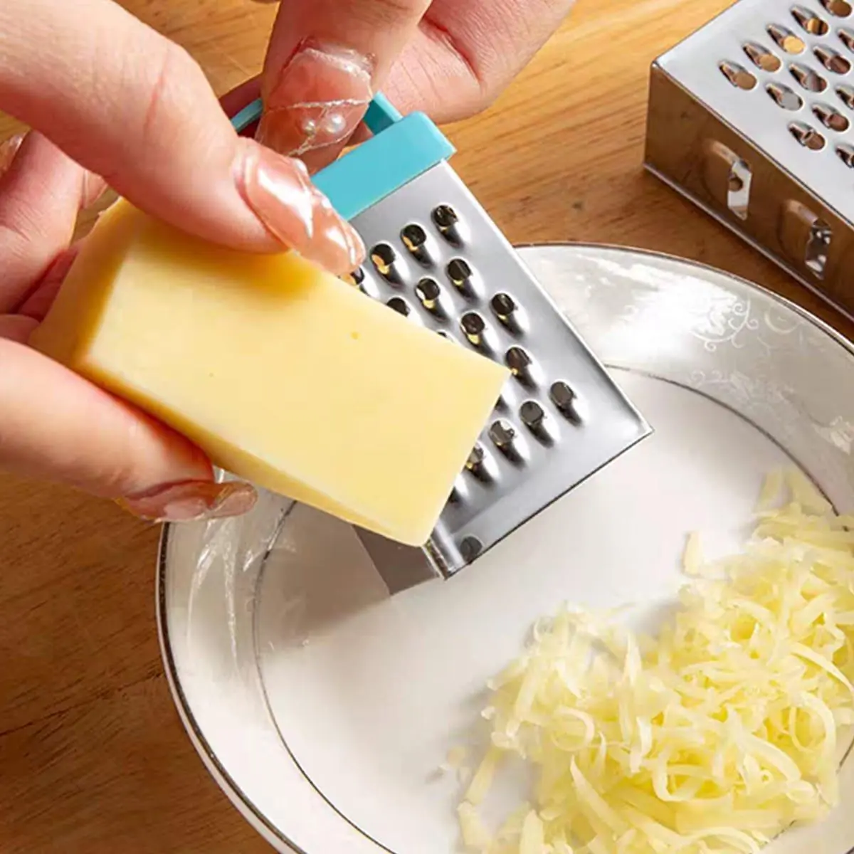 Random Color Stainless Steel Cheese Grater, Vegetable Fruit Grater, Reusable Cheese Grater Tool, Practical Kitchen Gadgets