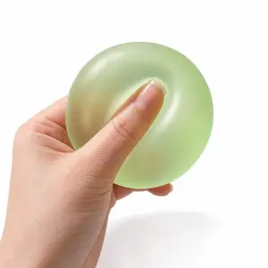 Blue Coconut Oil Squishy Stress Ball, Sensory Squish Ball, Non-Bounce Soft Squeeze Toy, Handy Anxiety Relief Tool, Diecast Toys Model