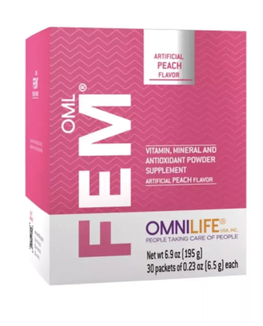 OML Fem | Peach Flavor | Box w/30 sachets