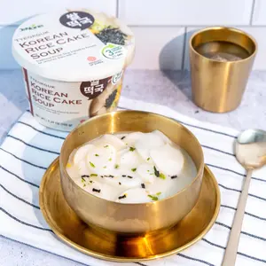 JAYONE Korean Rice Cake Soup - Instant 150g x 6 Bowls | Authentic Korean Tteokguk