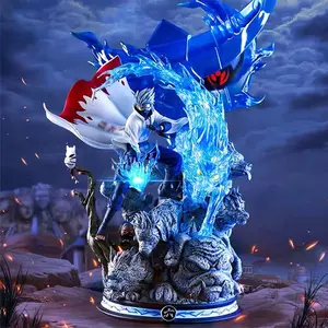 Kakashi Hatake LED Statue, Naruto Shippuden Collectible, Perfect Gift for Anime Fans, Ideal for Home Decor & Display