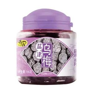 TEN WOW Salted Plum Preserves, Sweet & Sour Dried Plum Snacks, 190g - Authentic Chinese Mume Fruit Candies