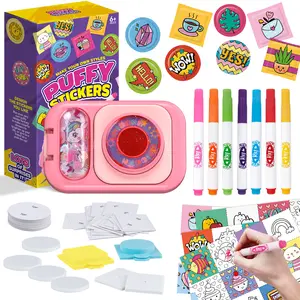 Kids Puffy Sticker Maker Kit – Create Your Own 3D Stickers, DIY Craft Machine with 90pcs for Ages 6–10