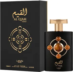 Lattafa Al Qiam Gold Eau de Parfum 100ml Luxurious Unisex Arabic Fragrance Rich Warm Long Lasting Scent Perfumes Arabia