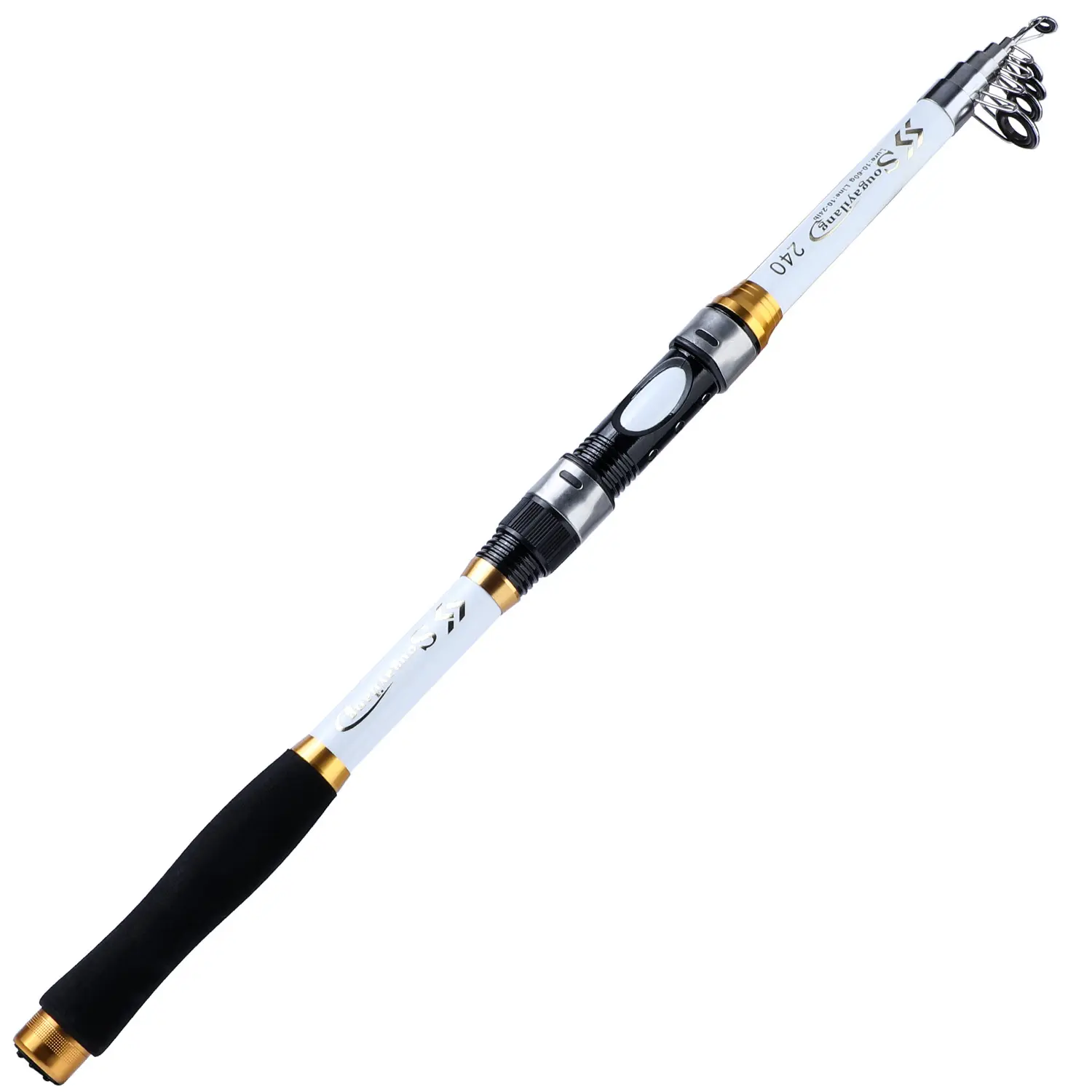 10 foot telescopic fishing rod FINNECT foot models Zebco Roam Spincast Reel and