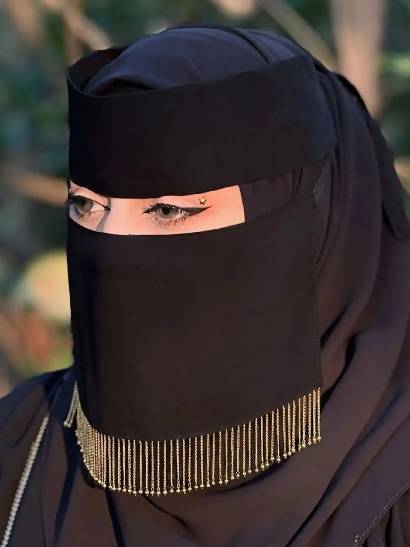 1pc Lightweight Tie-On Veil, tudung, Elegant Plain Headscarf, Soft Breathable Niqab Hijabs for Muslim Women, Evening Wear, All Seasons