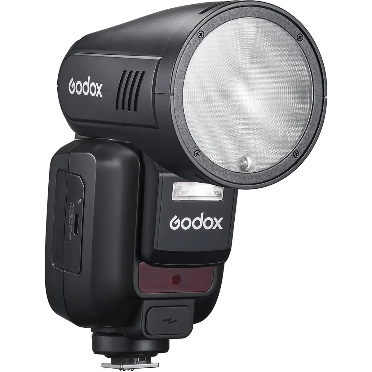 Godox V100 Automatic Wireless Charging Camera Flash with Touchscreen, Detachable Lens, Port & Accessories for FUJIFILM Cameras