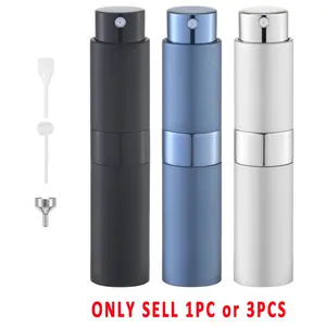 1/3pcs 10ML Refillable Perfume Bottle, Cosmetic Makeup Portable Mini Liquid Spray Container, Travel-Essential Perfume Dispenser with Beach Travel Storage Bag, Cosmetics Makeup Tools