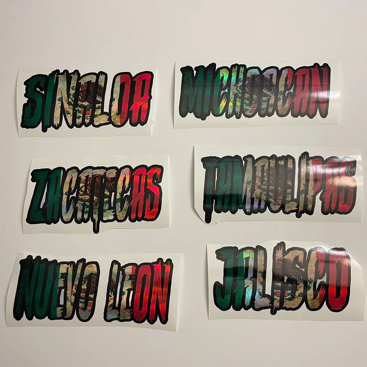 Mexican state decals