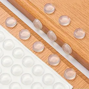 64pcs Rubber Bumper Clear Self-adhesive Bumper Cushion, Door Stopper Silicone Handle Bumpers Self Adhesive Mute Anti-Shock Protection Porte Pad Home, Door Hardware