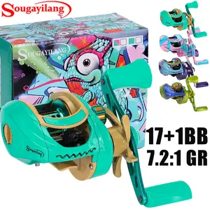 Sougayilang Baitcasting Reel, Ultralight, Super Smooth 7.2:1 Gear Ratio,  Ideal for Outdoor Fishing Gear and Freshwater Saltwater Bass